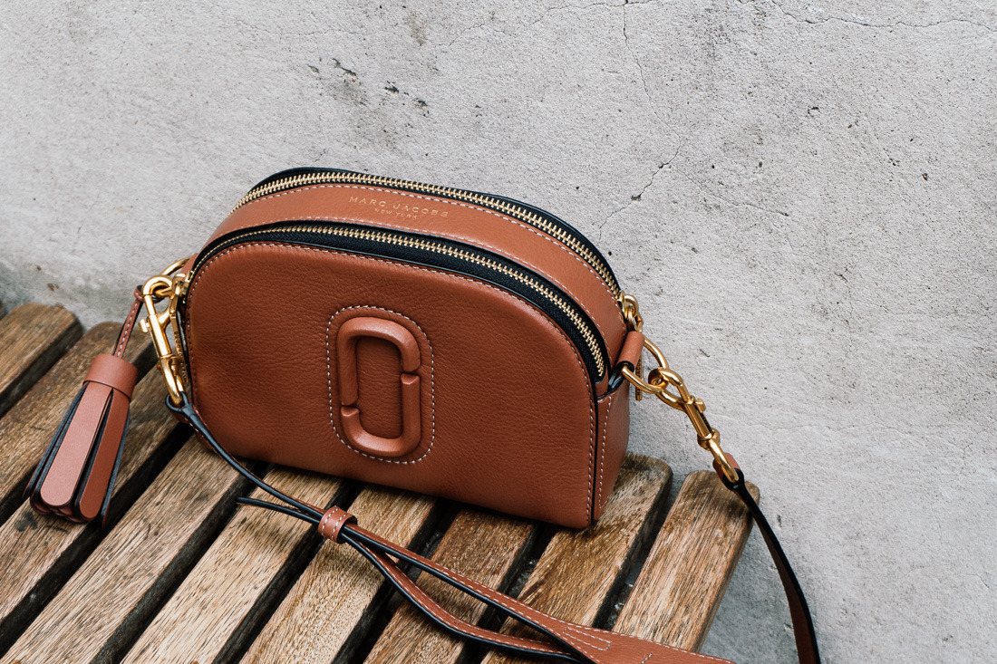 Marc Jacobs bag photographed as a lifestyle product story