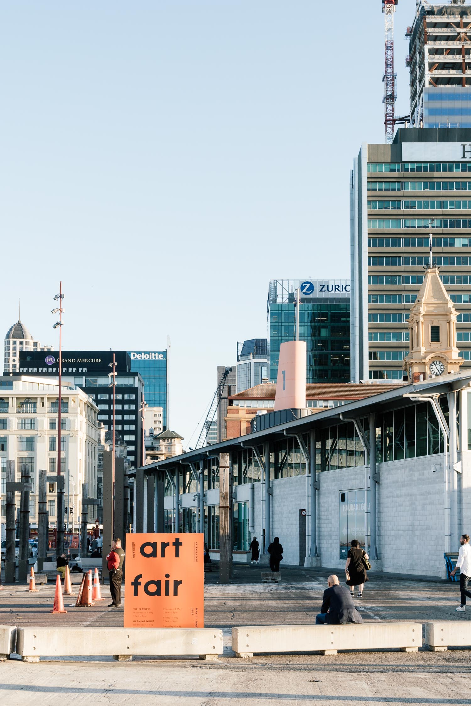 Art fair exterior and cultural event setting